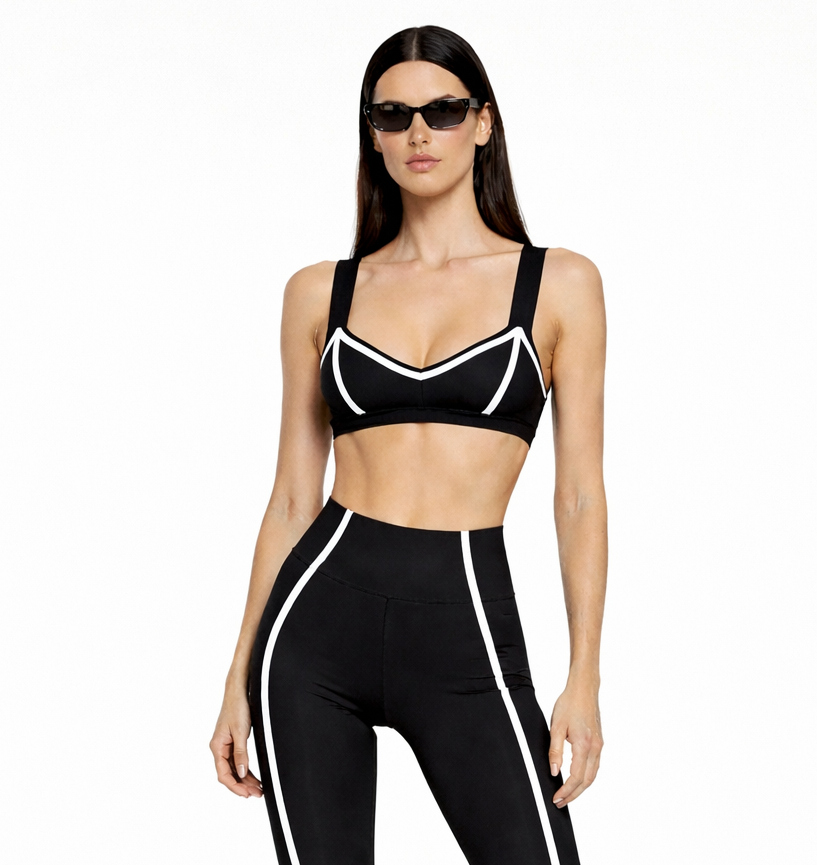 Contrast Cat Micro Bra